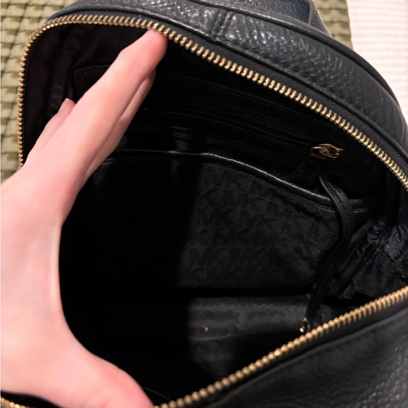 Michael Kors Black Backpack with Gold Accents - Picture 7 of 7